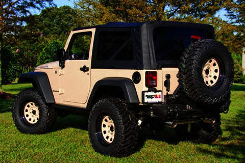 Rugged Ridge XHD Sailcloth Top Black 2-Door 07-09 Jeep Wrangler