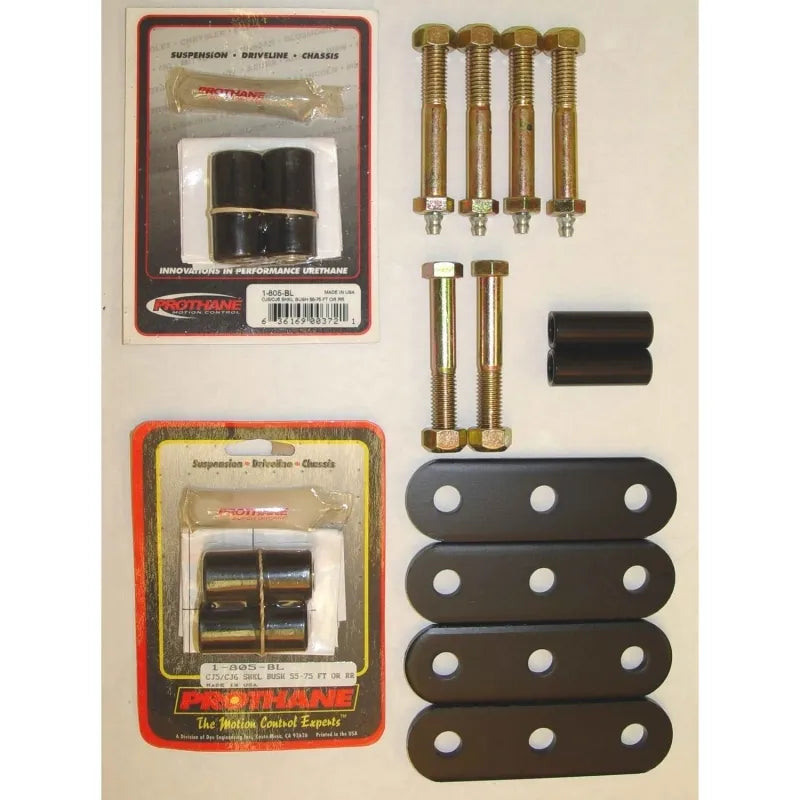Rugged Ridge HD Front & Rear Leaf Spring Shackles 55-75 CJ