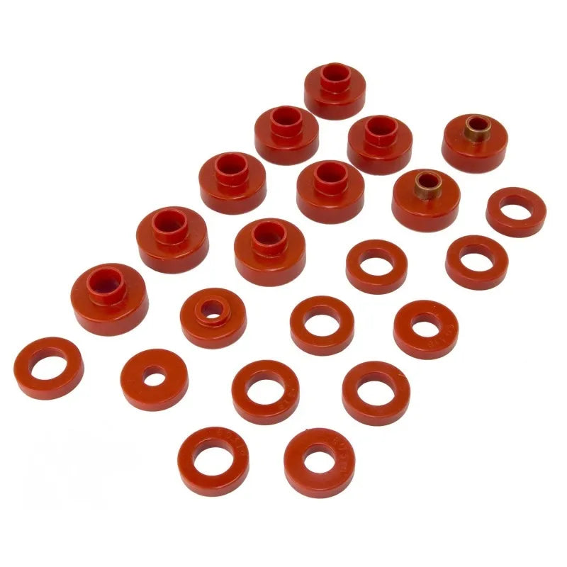 Rugged Ridge 18351.02 Body Mount Kit Red 76-79 22 Pieces