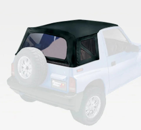 Rugged Ridge XHD S-Top Black Denim Clear Windows 95-98 Sidekicks