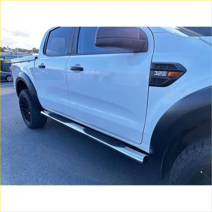 Running Board 4 inch Oval Stainless Steel Ranger Double Cab