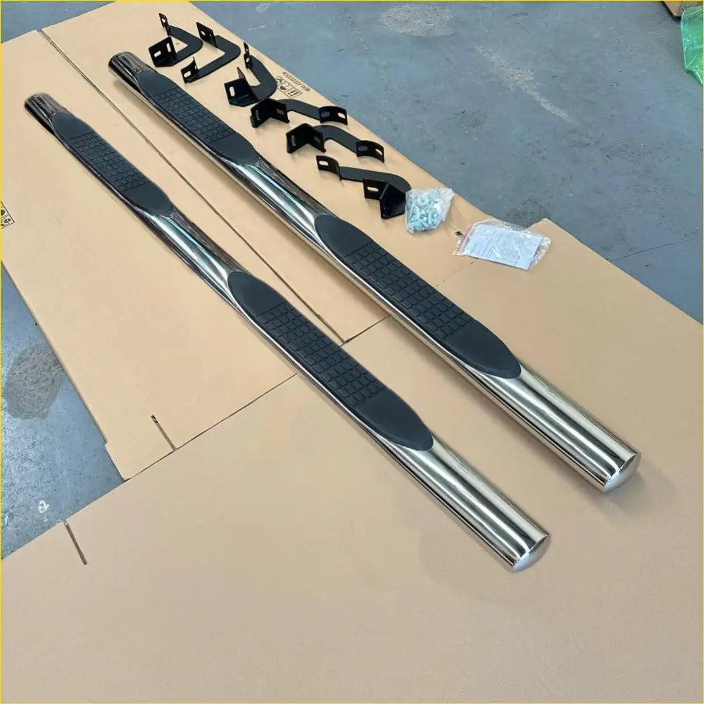 Running Board 4 inch Oval Stainless Steel Ranger Double Cab