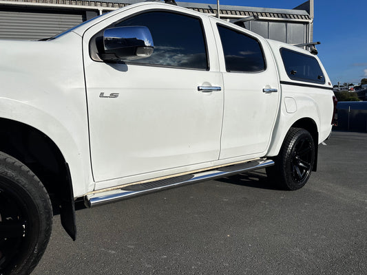 Running Board 4 inch Oval Tube Stainless Steel D-Max 2012-2020 Double