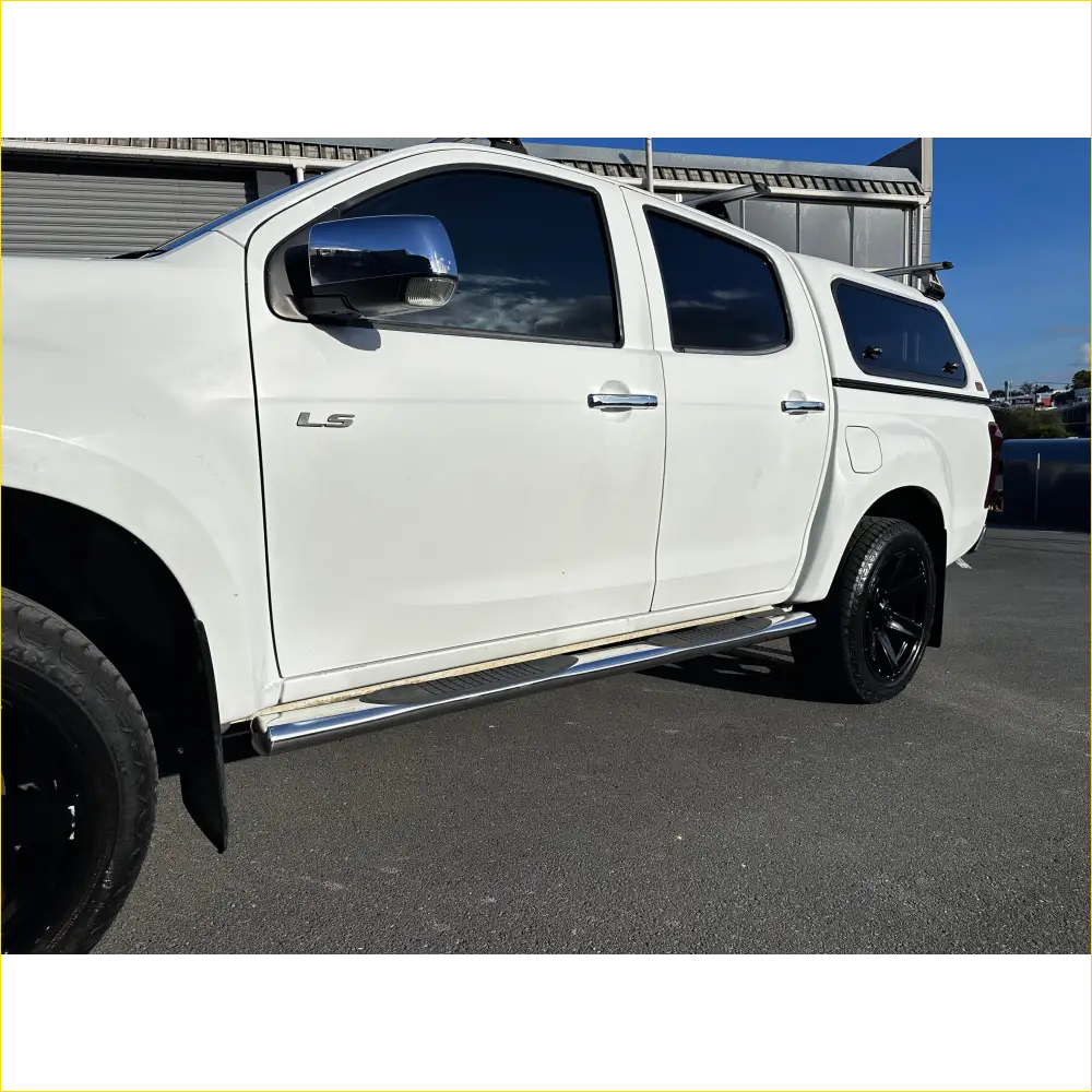 Running Board 4 inch Oval Tube Stainless Steel D-Max 2012-2020 Double