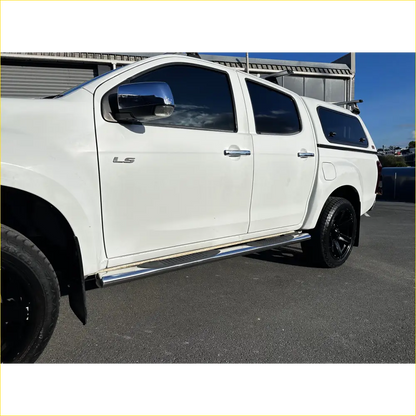 Running Board 4 inch Oval Tube Stainless Steel D-Max 2012-2020 Double