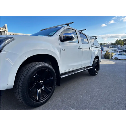 Running Board 4 inch Oval Tube Stainless Steel D-Max 2012-2020 Double