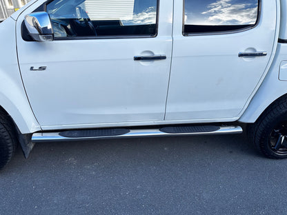 Running Board 4 inch Oval Tube Stainless Steel D-Max 2012-2020 Double