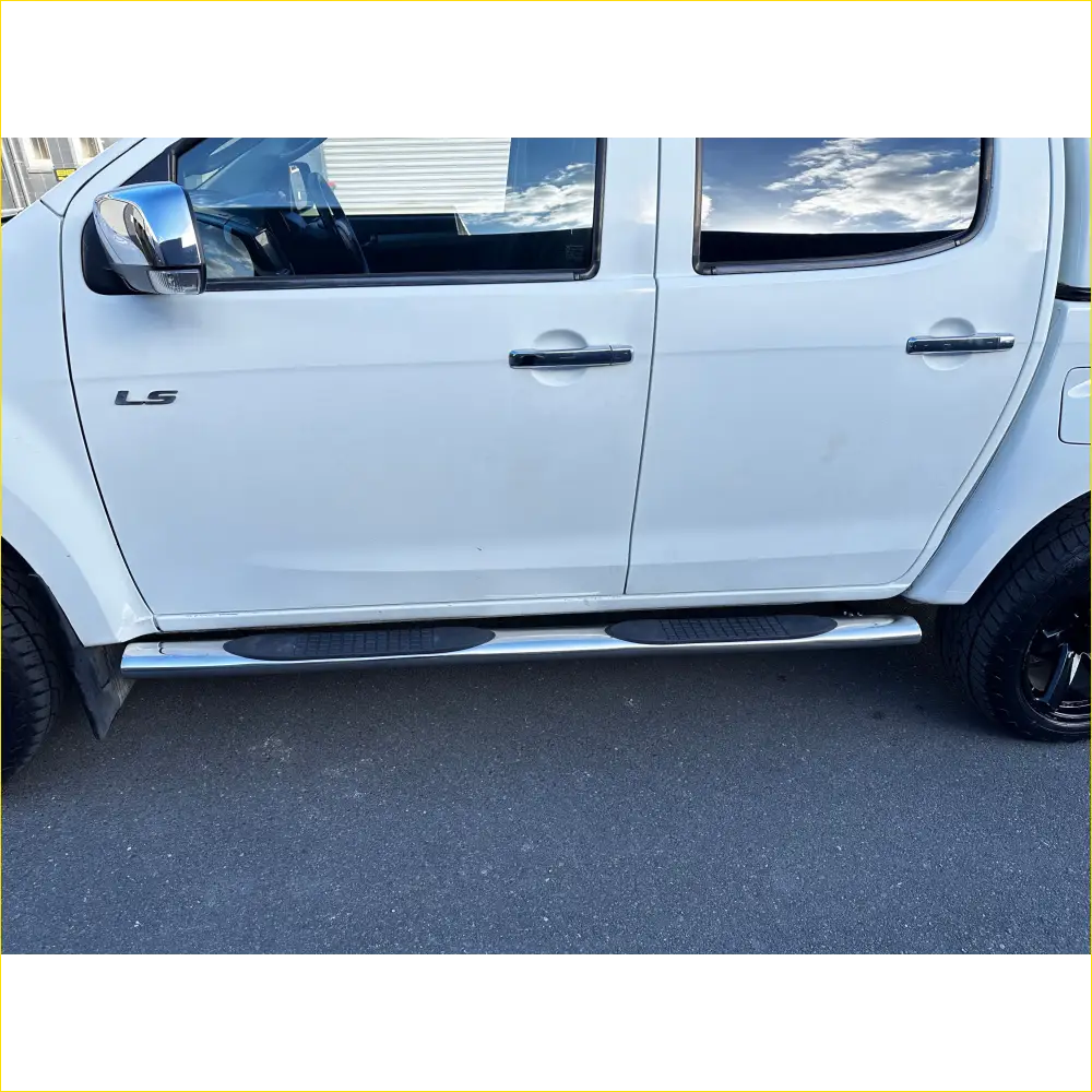 Running Board 4 inch Oval Tube Stainless Steel D-Max 2012-2020 Double