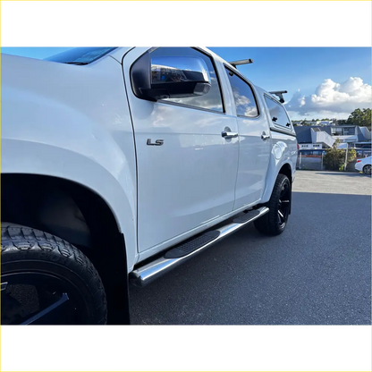 Running Board 4 inch Oval Tube Stainless Steel D-Max 2012-2020 Double