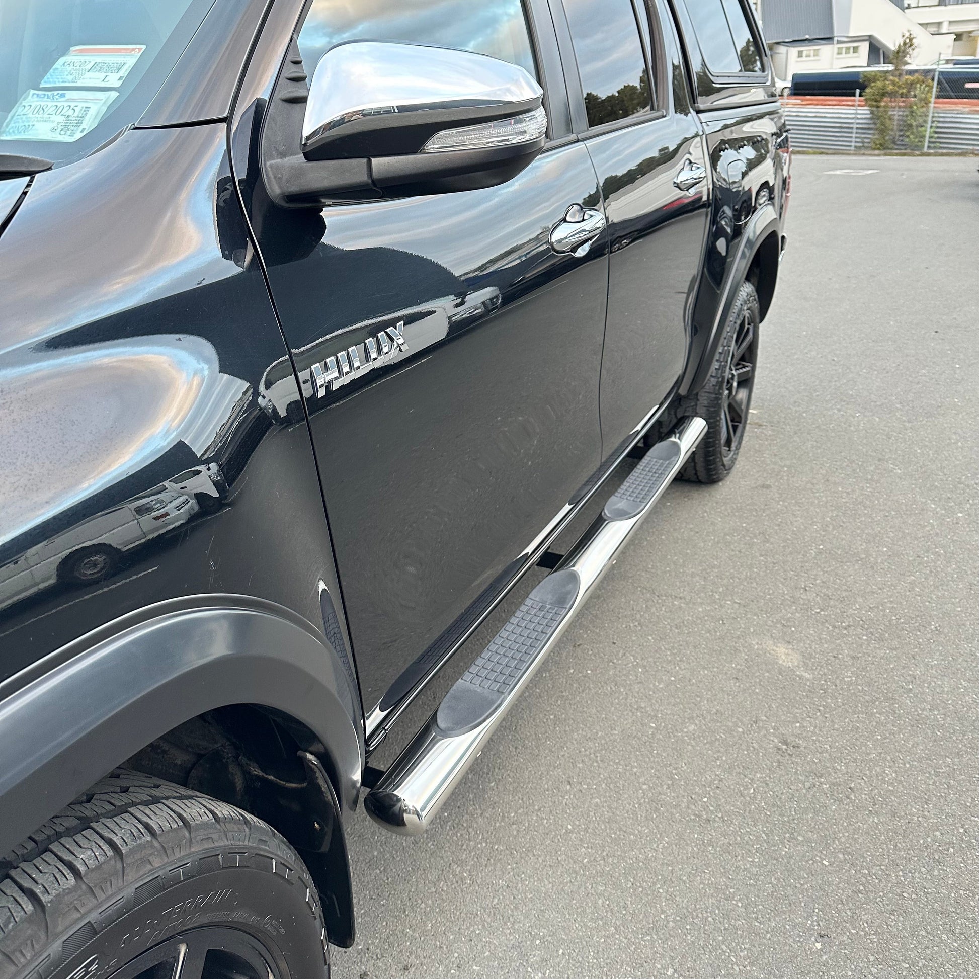 Running Board 4 inch Oval Tube Stainless Steel Hilux Revo