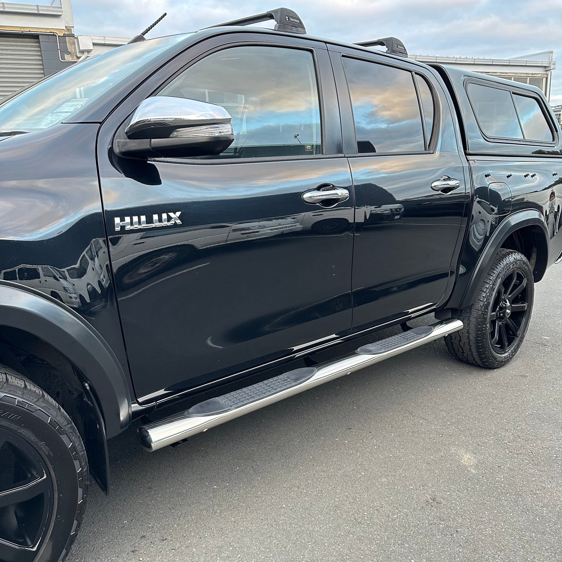 Running Board 4 inch Oval Tube Stainless Steel Hilux Revo