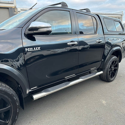 Running Board 4 inch Oval Tube Stainless Steel Hilux Revo