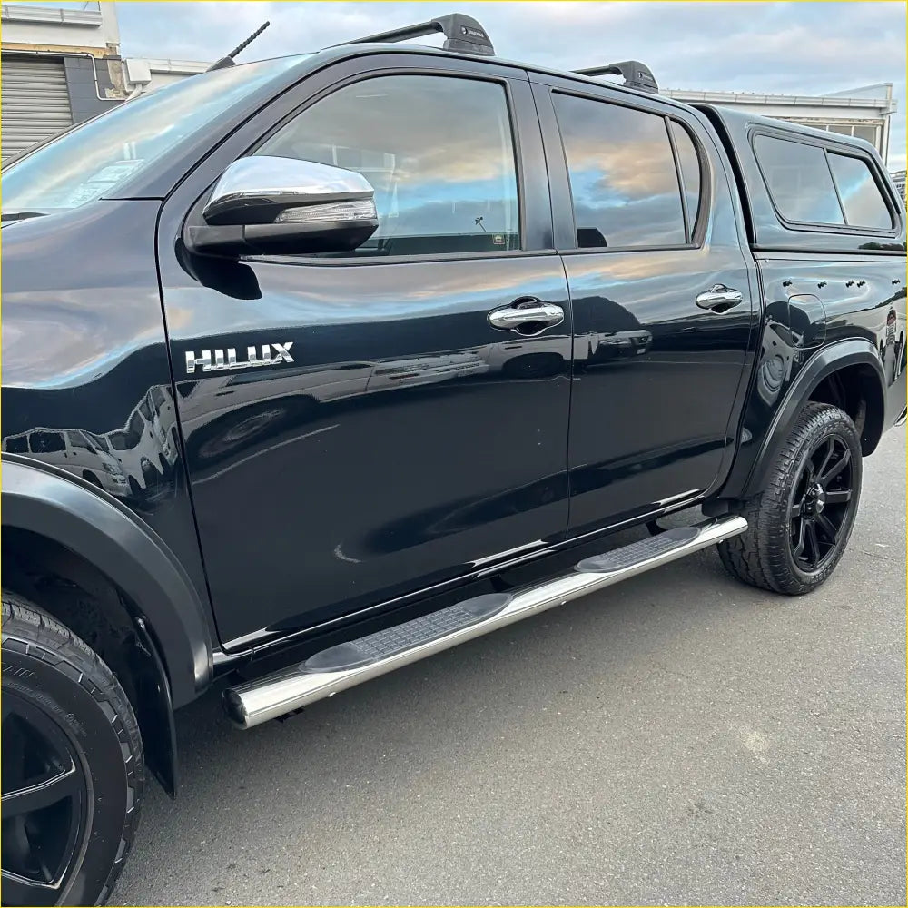 Running Board 4 inch Oval Tube Stainless Steel Hilux Revo