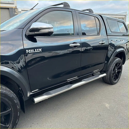 Running Board 4 inch Oval Tube Stainless Steel Hilux Revo