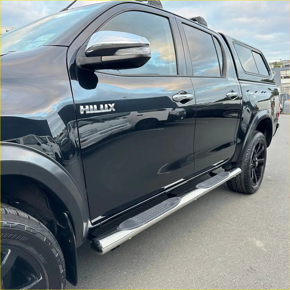 Running Board 4 inch Oval Tube Stainless Steel Hilux Revo