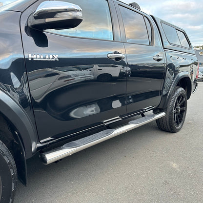 Running Board 4 inch Oval Tube Stainless Steel Hilux Revo