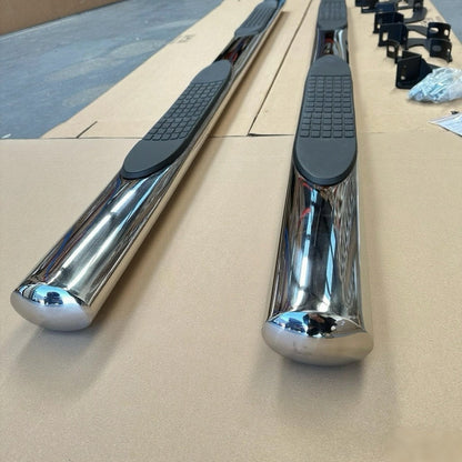 Running Board 4 inch Oval Tube Stainless Steel Hilux Vigo 2005-2015