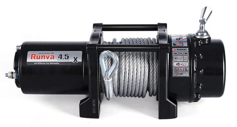 Runva 4.5X ATV Winch 24V 4500lb W/Steel Cable 45X24VS