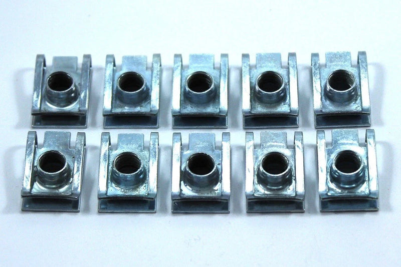 10 x m8 8mm Thread Panel Spire C Clips Speed Clip Spring Zinc Chimney U Nut Nuts