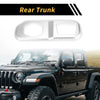 Jeep Wrangler JL JLU (2018-2024) Silver Tone Rear Trunk Lock Panel Cover
