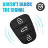 Replacement () Hyundai 3 Button Key Fob Shell Case Rubber