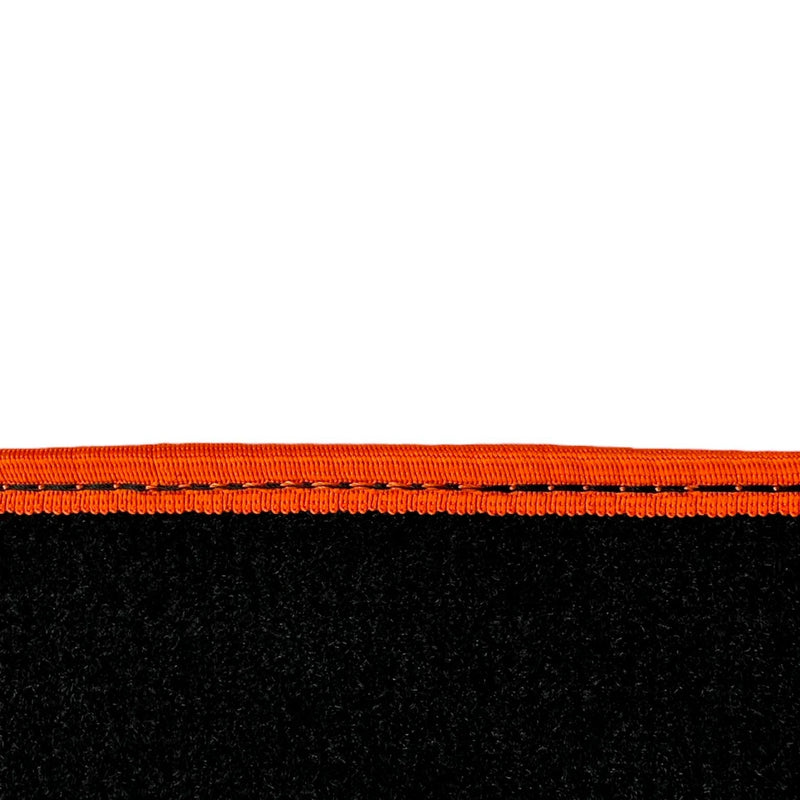 BMW 1 Series M Coupe (2011) with Orange Trim AutoWin Black Floor Mats