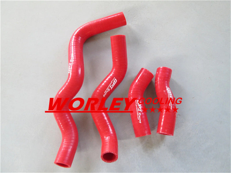 Kawasaki KLX250 RED Silicone Radiator Hose (1993-2010)