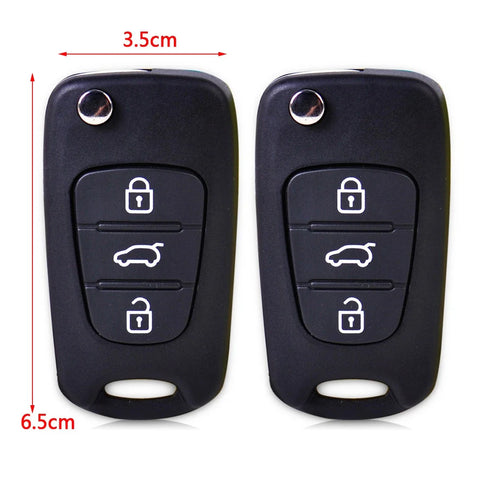 Kia Hyundai 3 Button Car Key Shell Housing ( Specified)