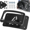 Harley Dyna FXD Sportster Black Curved Laydown License Plate Mount Bracket (2006-2023)