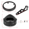 Harley Davidson Black Headlight Light Bracket 5.75 inch Housing
