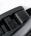 Tesla Model Y Carbon Fiber Window Lift Panel Switch Cover Trim (2021-2023)