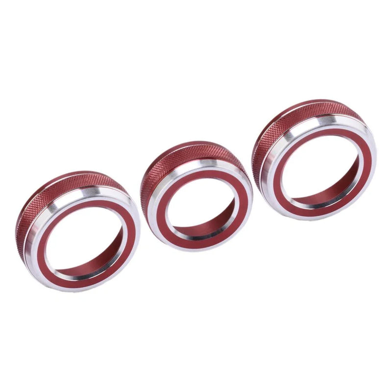 Ford Ranger Red Central Air Conditioning Volume Control Ring Trim (2023-2025)