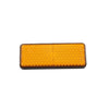 Motorcycle 6pcs Orange Plastic Screw Mount Reflective Warning Reflector