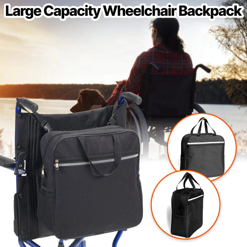All Essentials Large Capacity Wheelchair Backpack Waterproof Oxford Cloth