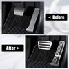 Toyota Silver Tone 2 x Brake & Accelerator Foot Pedal Covers Non-Slip