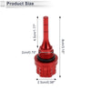 Motorcycle Engine Crankcase Oil Level Red 1 x Dipstick Cap Plug