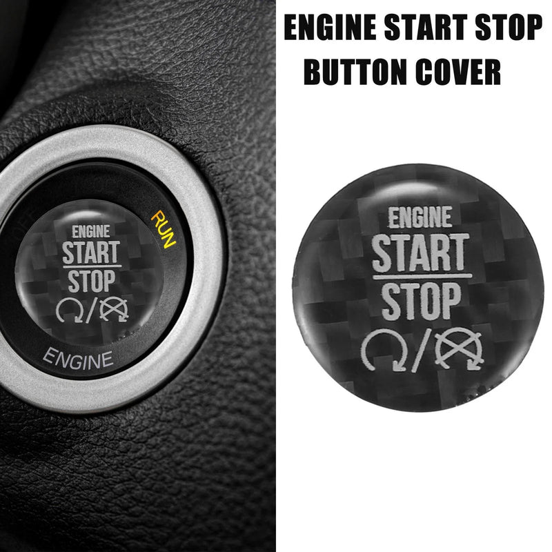 Dodge Charger Challenger Black Engine Start Stop Button Cover (2015-2021)