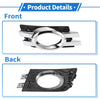 Mercedes-Benz (2006-2012) Silver Tone, Black Right Fog Light Grill