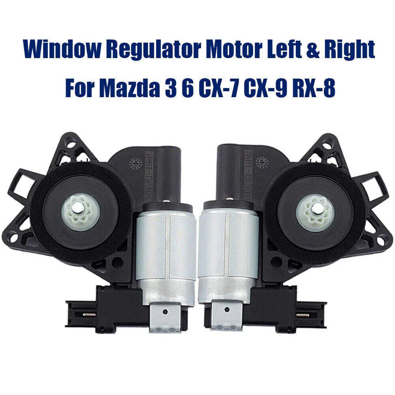 Mazda 3 6 CX-7 CX-9 RX-8 Window Regulator Motor  Front Left & Right (2003-2009)