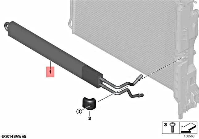 BMW E70 X5 Power Steering Oil Cooler (2007–2013)
