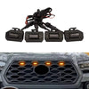 Toyota Tacoma 4 x Front Grille LED Light Lamps Smoke Lens (2020-2023)