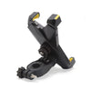 Motorcycle Handlebar Cell Phone Mount Holder Stand / Yellow Adjustable /