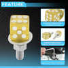 Universal Motorcycle License Plate Screws Cover / M6 3.45 cm Yellow 4 pcs