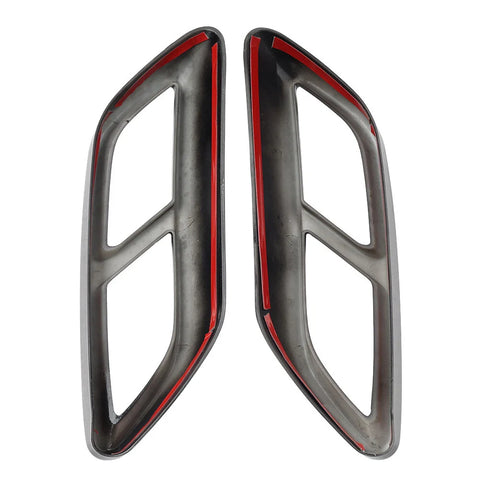 Audi A3 Rear Throat Exhaust Pipe Muffler Tips Cover Trim (2021-2023)