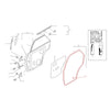 Datsun Nissan Sentra Sunny B13 Sedan 1990-1994 Rear Door Weatherstrip Seal