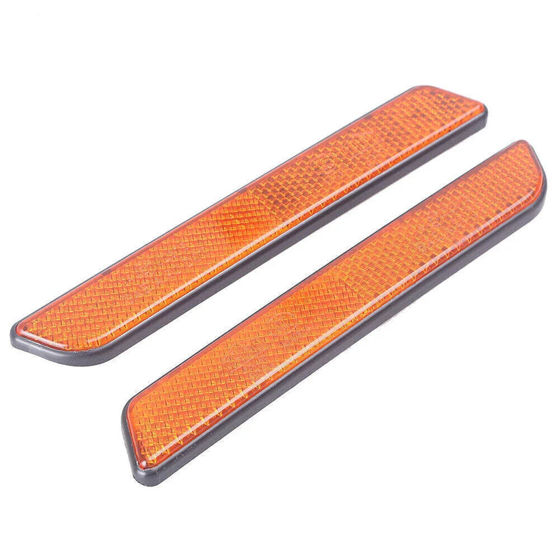Harley Softail Dyna Fatboy Sportster L&R Front Fork Leg Reflectors