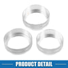 Jeep Wrangler JL JLU 2018-2022 Silver Tone Air Conditioner Knobs (3 x)