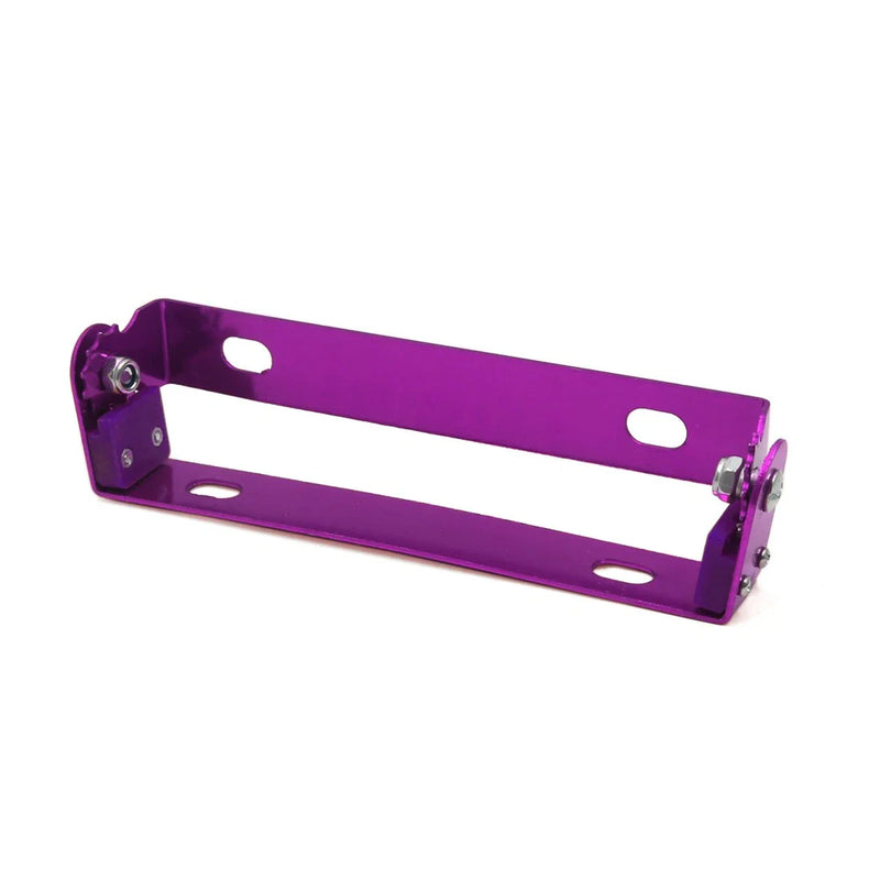 Purple Aluminum Alloy Adjustable Motorcycle License Plate Mount Holder Bracket