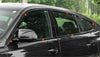 2019-2023 BMW X7 Steel Glossy Black Window Side Molding Covers (2019-2023)