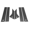 Ford Mach-E 6 Pcs Door Pillar Window Trim Carbon Fiber (15-20)